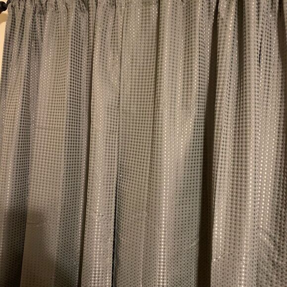 40" x 60"  four panels (two pair) olive green curtains. - Picture 2 of 4